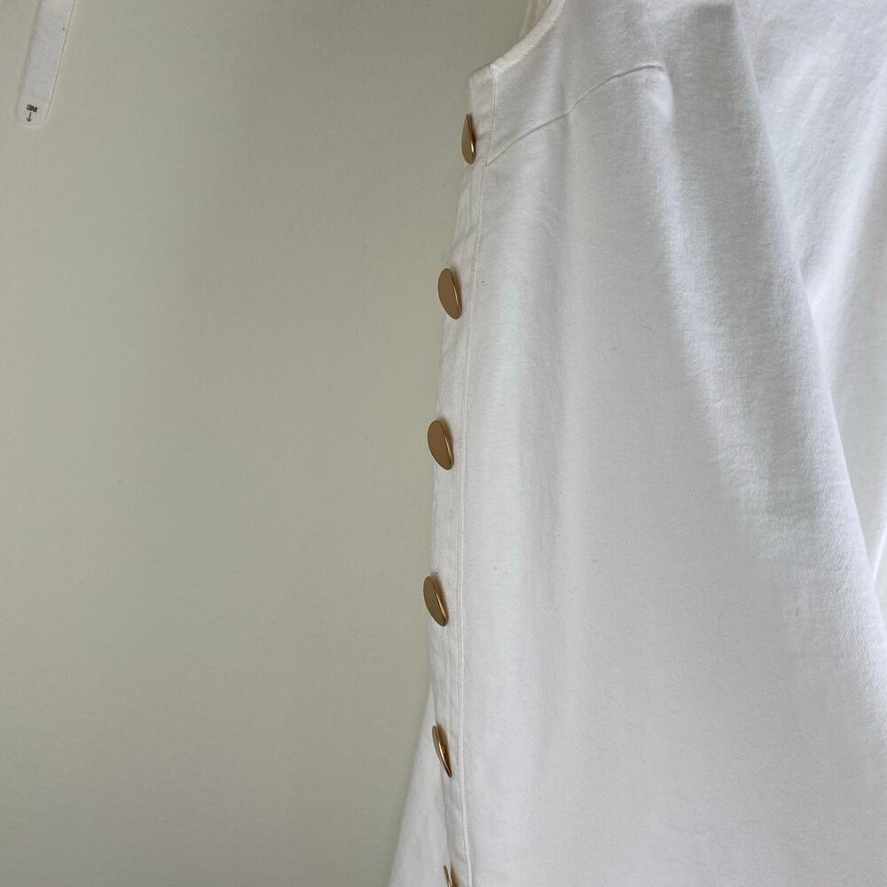 Tuckernuck Hyacinth House Bitsy White Twill Button Mini Dress XL - Picture 10 of 16